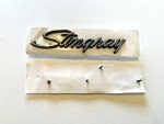 Silver and Black Stingray Emblems for C3 Corvette