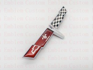 1981 C3 Corvette Rear Chrome Flag Emblem Badge