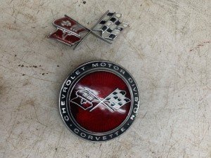 1973-74 C3 Corvette Front & Fuel Lid Emblems