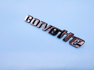 C3 Corvette Rear Bumper Emblems 1976-1979