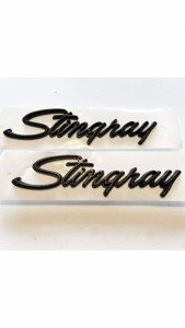 1969-1973 Corvette C3 Stingray Emblems - Matte Black