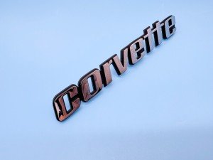 Corvette Rear Bumper Emblems for 1976-1979 C3