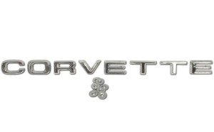 1974-1975 C3 Corvette Rear Bumper Emblem Set