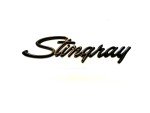Black Fender Stingray Emblems for C3 Corvettes