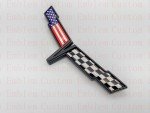 1981 C3 Corvette Front US Flag Emblem Badge