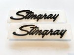 1969-1973 C3 Corvette Stingray Matte Black Emblems
