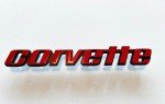 Gloss Red and Black Emblems for 1976-1979 C3 Corvette