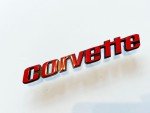 Gloss Red and Black Emblems for 1976-1979 C3 Corvette