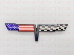 1981 C3 Corvette Rear US Flag Emblem Badge