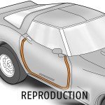 Right Hand Door Weatherstrip for 1978-82 C3 Corvette