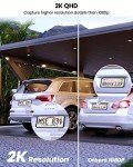 AOSU 2K Color Night Vision Security Cameras (2 Pack)