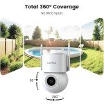 AOSU 3K Smart Outdoor Security Cameras - 2 Pack