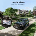 AOSU 3K Smart Outdoor Security Cameras - 2 Pack
