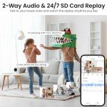 AOQEE 2K Smart Security Camera System with Alexa