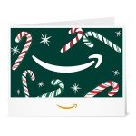 Printable Amazon Gift Card - Candy Canes Design
