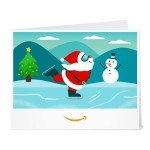 Amazon Gift Card - Festive Skating Santa Design