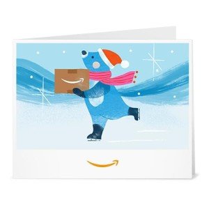 Amazon Gift Card: Skating Polar Bear Design