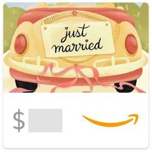 Just Married Amazon eGift Card for Weddings