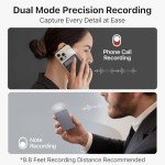 AI Voice Recorder with App Control & 64GB Memory