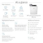 HP LaserJet M612x Monochrome Printer with Ethernet