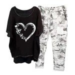 AI-Powered Women's Plus Size Lounge Set – Black