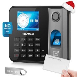 HapAttend Fingerprint Time Clock for Small Business