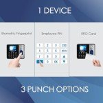 HapAttend Fingerprint Time Clock for Small Business