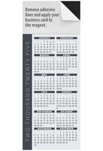 Magnetic Yearly Calendar for Easy Business Marketing