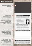 Magnetic Yearly Calendar for Easy Business Marketing