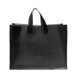 Large Black Shopping Bags with Handles - 100 Pack