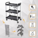 85-188 Pack-N-Roll Folding Service Cart, 150LB