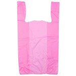 Pink HDPE T-Shirt Bags for Retail - Pack of 1000