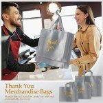 Thank You Bags Bulk Set with Handles - 200 Pcs