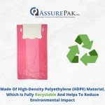 Pink HDPE T-Shirt Bags for Retail - Pack of 1000