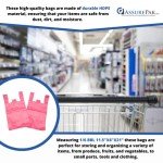 Pink HDPE T-Shirt Bags for Retail - Pack of 1000