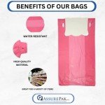 Pink HDPE T-Shirt Bags for Retail - Pack of 1000