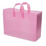 16x6x12 Heavy Duty Frosted Pink Gift Bags