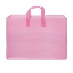 16x6x12 Heavy Duty Frosted Pink Gift Bags