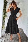 AI-Enhanced Women's Floral Boho Maxi Dress