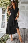 AI-Enhanced Women's Floral Boho Maxi Dress