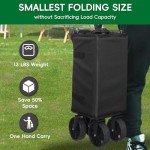 Collapsible Utility Wagon with Cup Holders, Heavy Duty