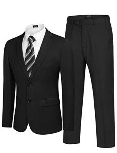 COOFANDY Men's Slim Fit Tuxedo Suit Set