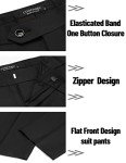 COOFANDY Men's Slim Fit Tuxedo Suit Set