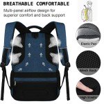 Anti-Theft 17" Laptop Backpack with USB Charging - Blue
