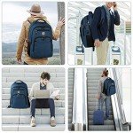 Anti-Theft 17" Laptop Backpack with USB Charging - Blue