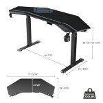 Eureka Ergonomic Dual Motor Adjustable Gaming Desk