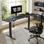 Eureka Ergonomic Dual Motor Adjustable Gaming Desk