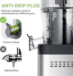AMZCHEF Stainless Steel Slow Masticating Juicer