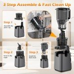 High-Yield Slow Masticating Juicer - Easy Clean