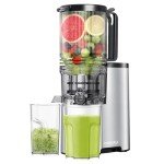 High Juice Yield Masticating Juicer with Wide Chute